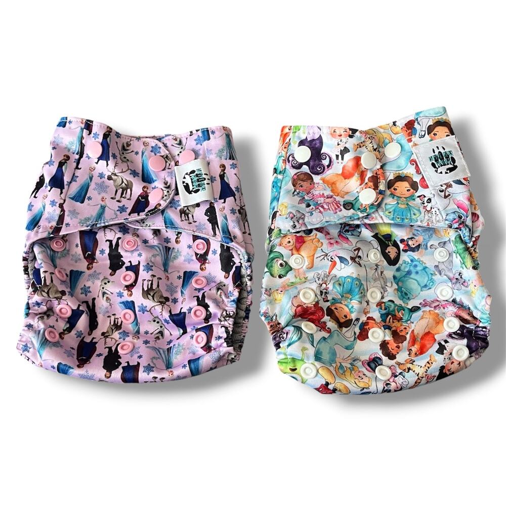Little Bear Tushies – Disney-Inspired Pocket Diaper Lot (Set of 2)